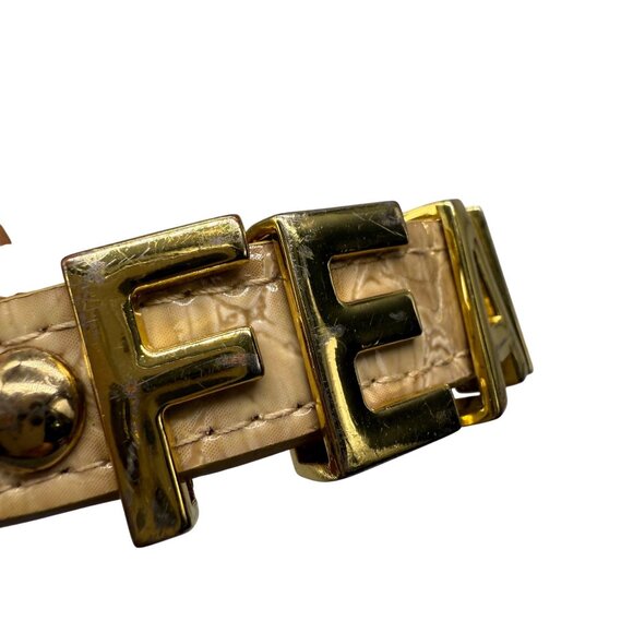 BCBGeneration Leather Fearless Slide Charms Snap Cuff Bangle Bracelet - Picture 5 of 5